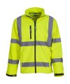 Softshell Jas High Visibility Yoko HVK09 Yellow